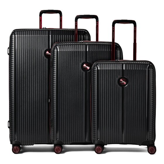 Polestream Paris 4 wheels Suitcase set 3-piece with expansion pleat
