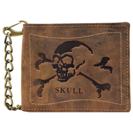Greenburry Vintage Skull wallet leather 12 cm