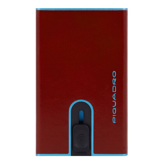 Piquadro Blue Square Credit card case RFID protection Leather 6.5 cm