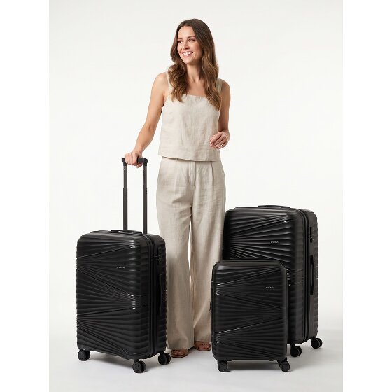 Pactastic Collection 02 THE THREE SET 4 wheels Suitcase set 3-piece
