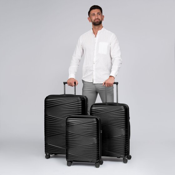 Pactastic Collection 02 THE THREE SET 4 wheels Suitcase set 3-piece