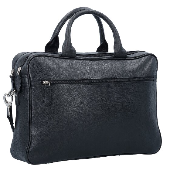 Dermata Briefcase Genuine Leather 40 cm Laptop compartment
