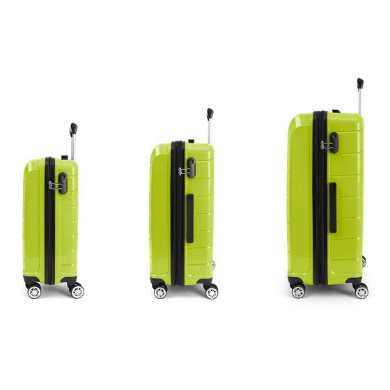 Gabol Midori 4 Roll Suitcase Set 3pcs. Gabol Midori 4 Roll Suitcase Set 3pcs.