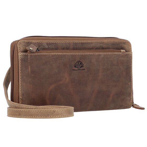 Greenburry Vintage Clutch purse RFID protection Leather 21 cm