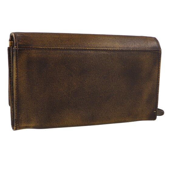 Greenburry Destressed Wallet RFID protection Leather 13 cm
