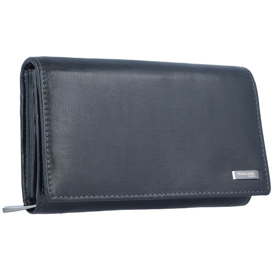 Greenland Nature Black Nappa wallet RFID leather 16 cm