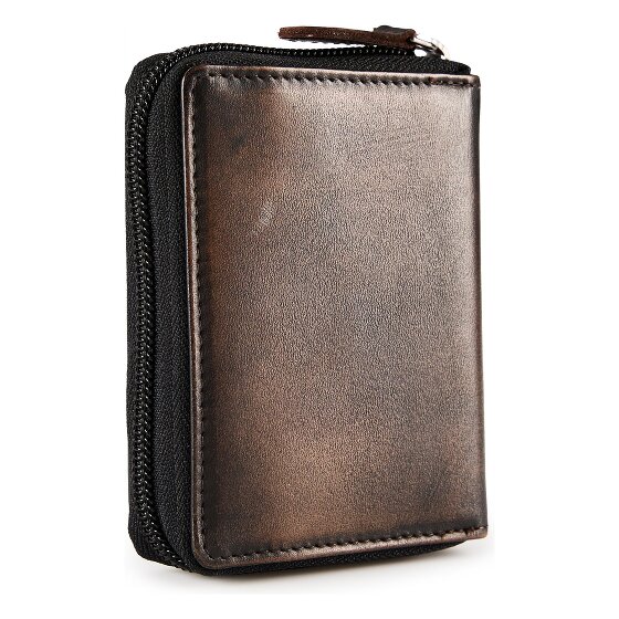 Greenburry Destressed Wallet RFID protection Leather 10.5 cm