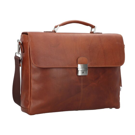 Esquire Dallas Briefcase Leather 40 cm Laptop compartment