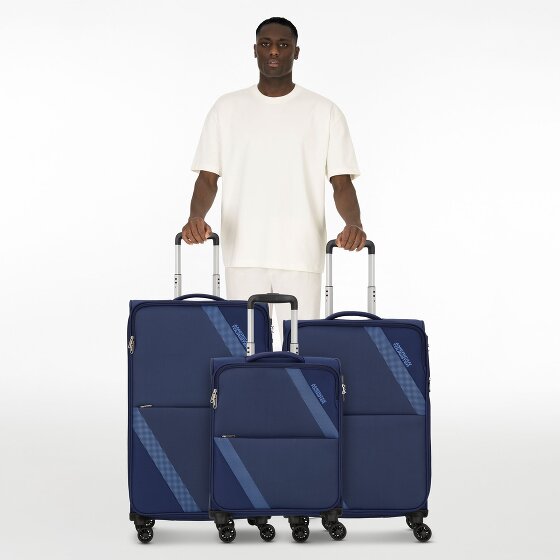American Tourister Star Max 4 wheels Suitcase set 3-piece with expansion pleat