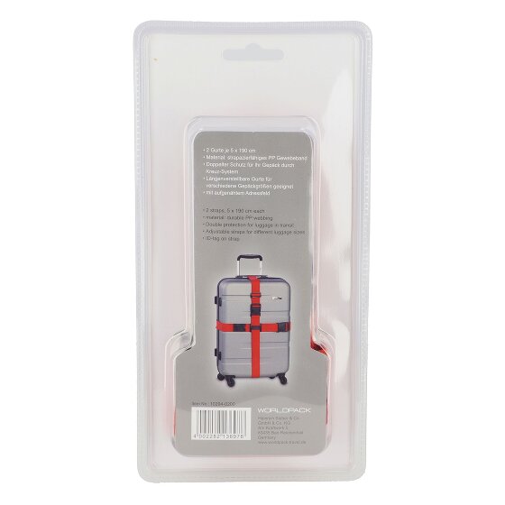 Worldpack Suitcase strap with cross system 190 cm