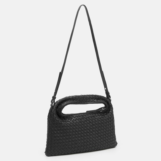 LES VISIONNAIRES Sadie Weave Shoulder Bag Leather 37 cm