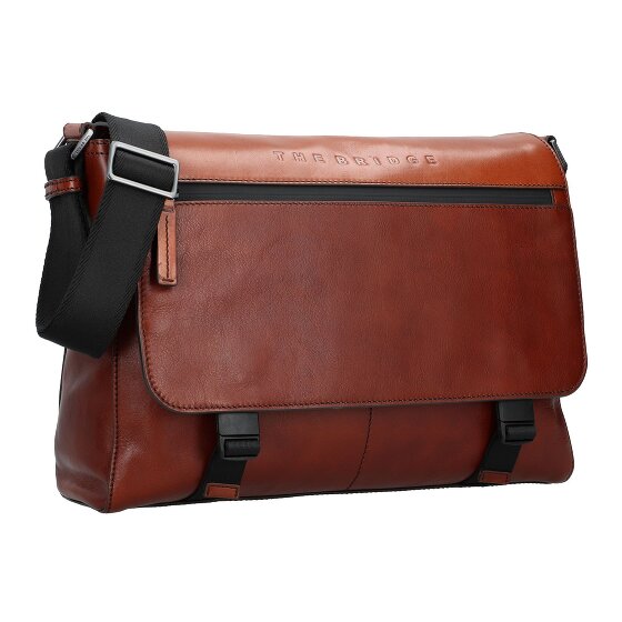 The Bridge Damiano Briefcases Messenger Leather 37 cm Laptop compartment