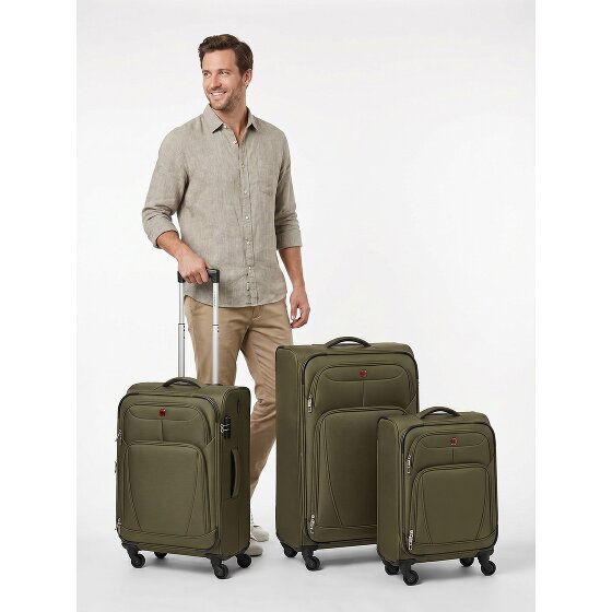 Wenger Beaumont 4 wheels Suitcase set 3-piece with expansion pleat