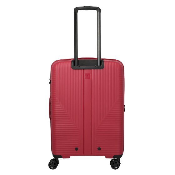 Travelite Air Stripe 4 wheels Trolley M 66 cm with expansion pleat