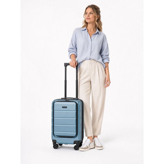 Police Dublin 4 wheels Cabin suitcase S 54 cm Laptop compartment Expandable