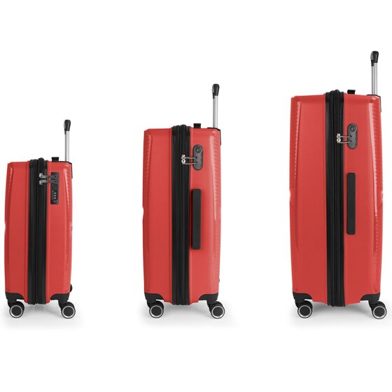 Gabol Kume 4 wheels Suitcase set 3-piece with expansion pleat