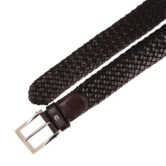 Aigner Business braided belt leather