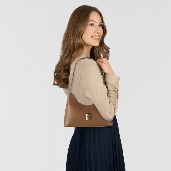 Furla Diamante Shoulder Bag Leather 24 cm