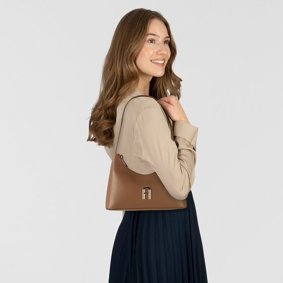 Furla Diamante Shoulder Bag Leather 24 cm