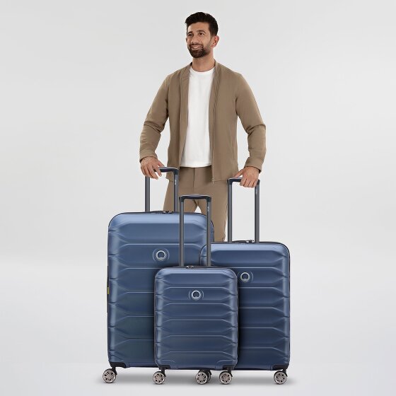 Delsey Paris Meteor 4 wheels Suitcase set 3-piece with expansion pleat