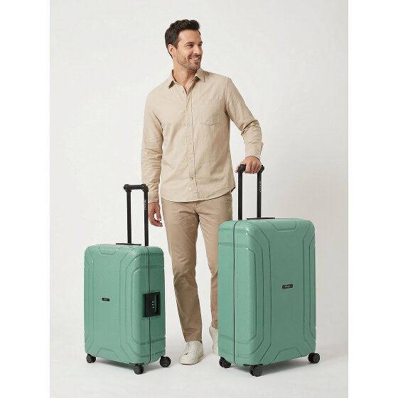 Redolz Essentials 15 4-wheel suitcase set 2-piece with three-point closure