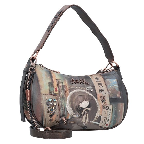 Anekke Shoen Brown Shoulder Bag 31 cm