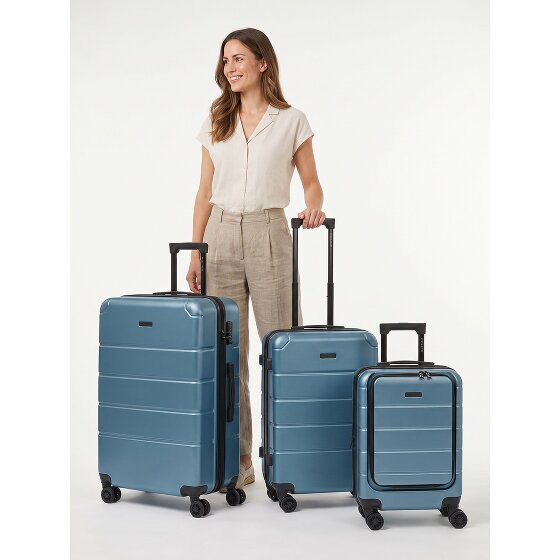 Police Dublin 4 wheels Suitcase set 3-piece Expandable
