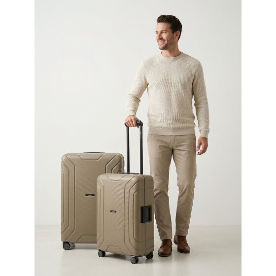 Redolz Essentials 15 4-wheel Suitcase set (M+L) with Three-Point Lock