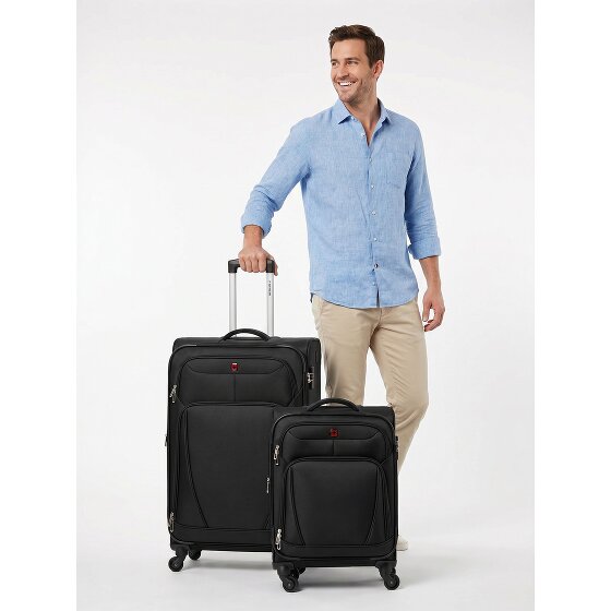 Wenger Beaumont 4-wheel Suitcase Set (S+L) expandable gusset