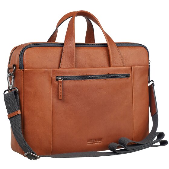 Leonhard Heyden Hamburg briefcase leather 40 cm laptop compartment