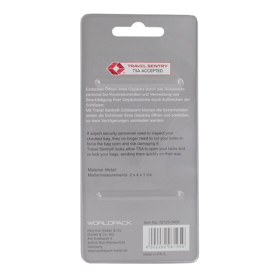 Worldpack Travel Accessories TSA padlock 2 cm