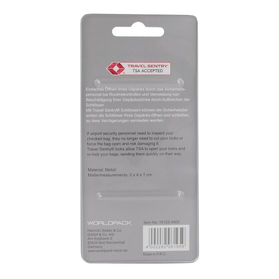 Worldpack Travel Accessories TSA padlock 2 cm