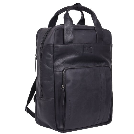 Strellson Brick Lane backpack leather 42 cm laptop compartment