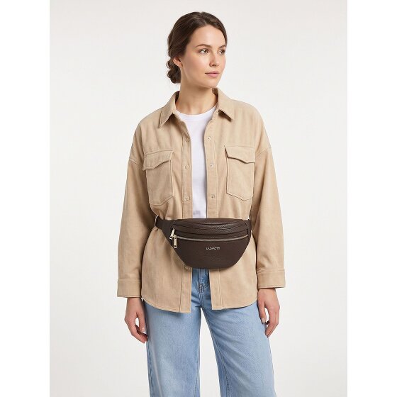 Lazarotti Bologna Leather Double-Zip Bum Bag, Crossbody, Leather, 25 cm