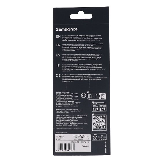 Samsonite TA Revolution Suitcase lock 1 cm