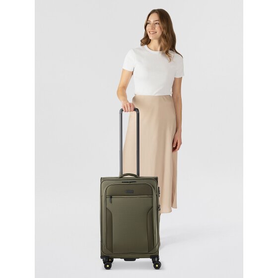 d&n Travel Line 9704 4 wheels Trolley M 68 cm with expansion pleat