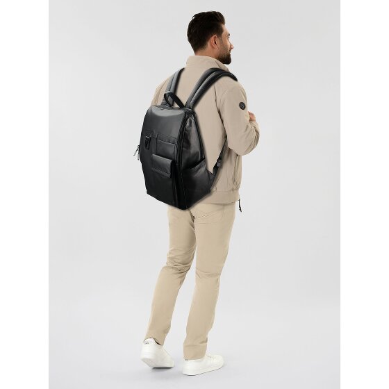 Piquadro Zaino Daypack Leather 34 cm Laptop compartment