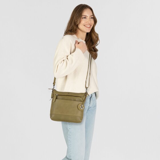 Harbour 2nd Soft Weaving Shoulder bag Leather 25 cm