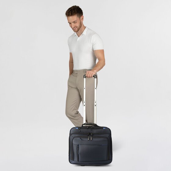 Dermata 2 wheels Wheeled briefcase 38 cm Laptop compartment