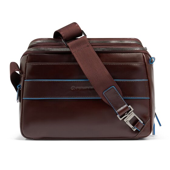 Piquadro Blue Square Shoulder bag Leather 27 cm