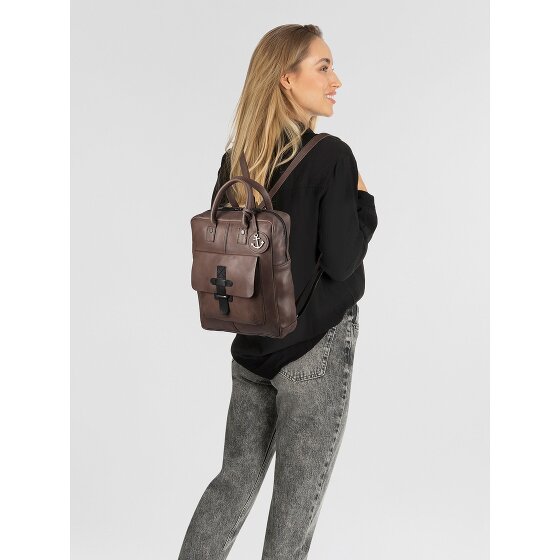 Harbour 2nd Urban Poets Handbag Genuine Leather 23 cm Laptop compartment