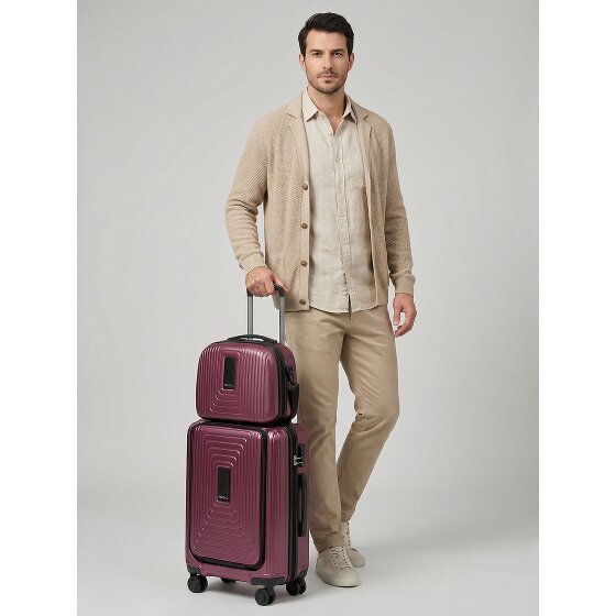 Redolz Essentials 14 suitcase set 2 pcs. cabin trolley with stretch fold + beauty case