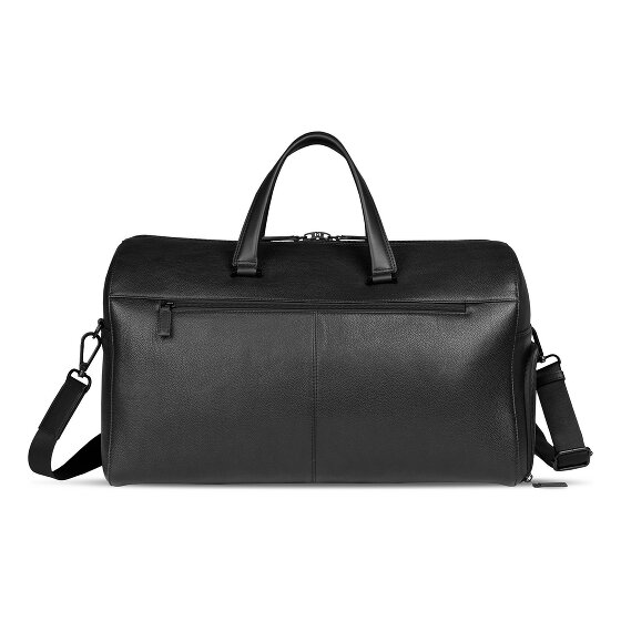Bugatti Black Weekender travel bag Genuine Leather 50 cm