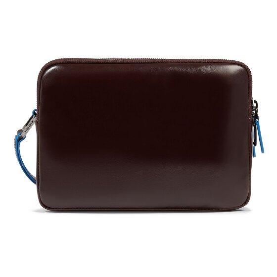 Piquadro Blue Square Shoulder bag Leather 23 cm