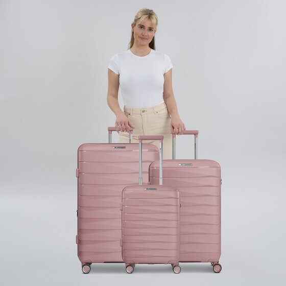 Franky London 4 wheels Suitcase set 3-piece with expansion pleat
