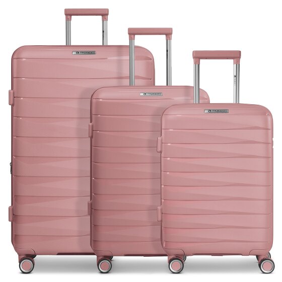 Franky London 4 wheels Suitcase set 3-piece with expansion pleat