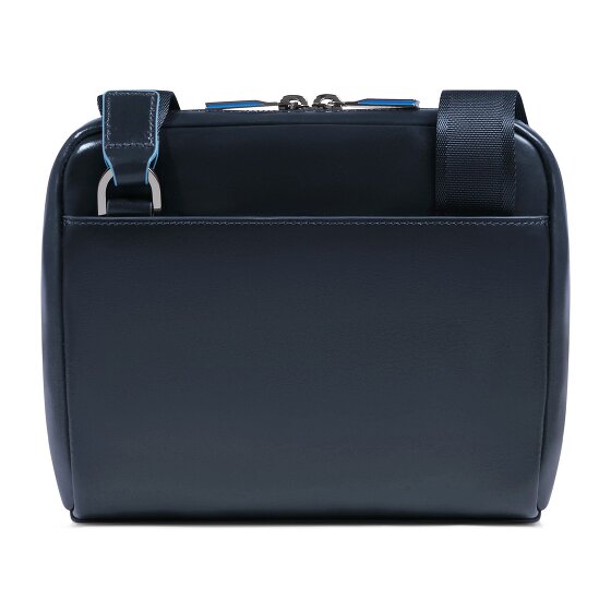 Piquadro Blue Square Shoulder bag Leather 21 cm