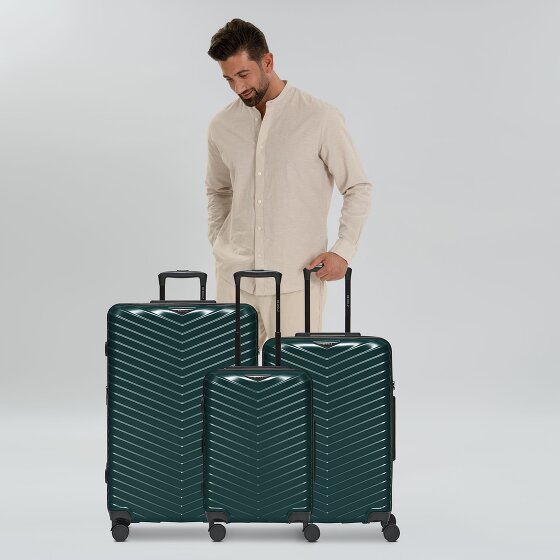 Redolz Essentials 18 4 wheels Suitcase set 3-piece with expansion pleat