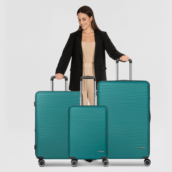 Franky Dallas 3.0 4-wheel suitcase set 3-piece with expansion fold