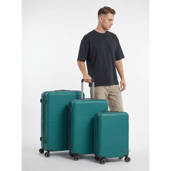 Franky Dallas 3.0 4-wheel suitcase set 3-piece with expansion fold